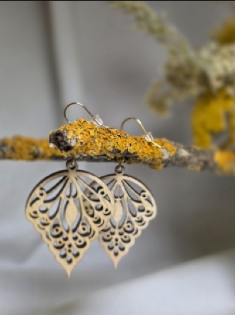 Earrings Model 2 handcrafted bag