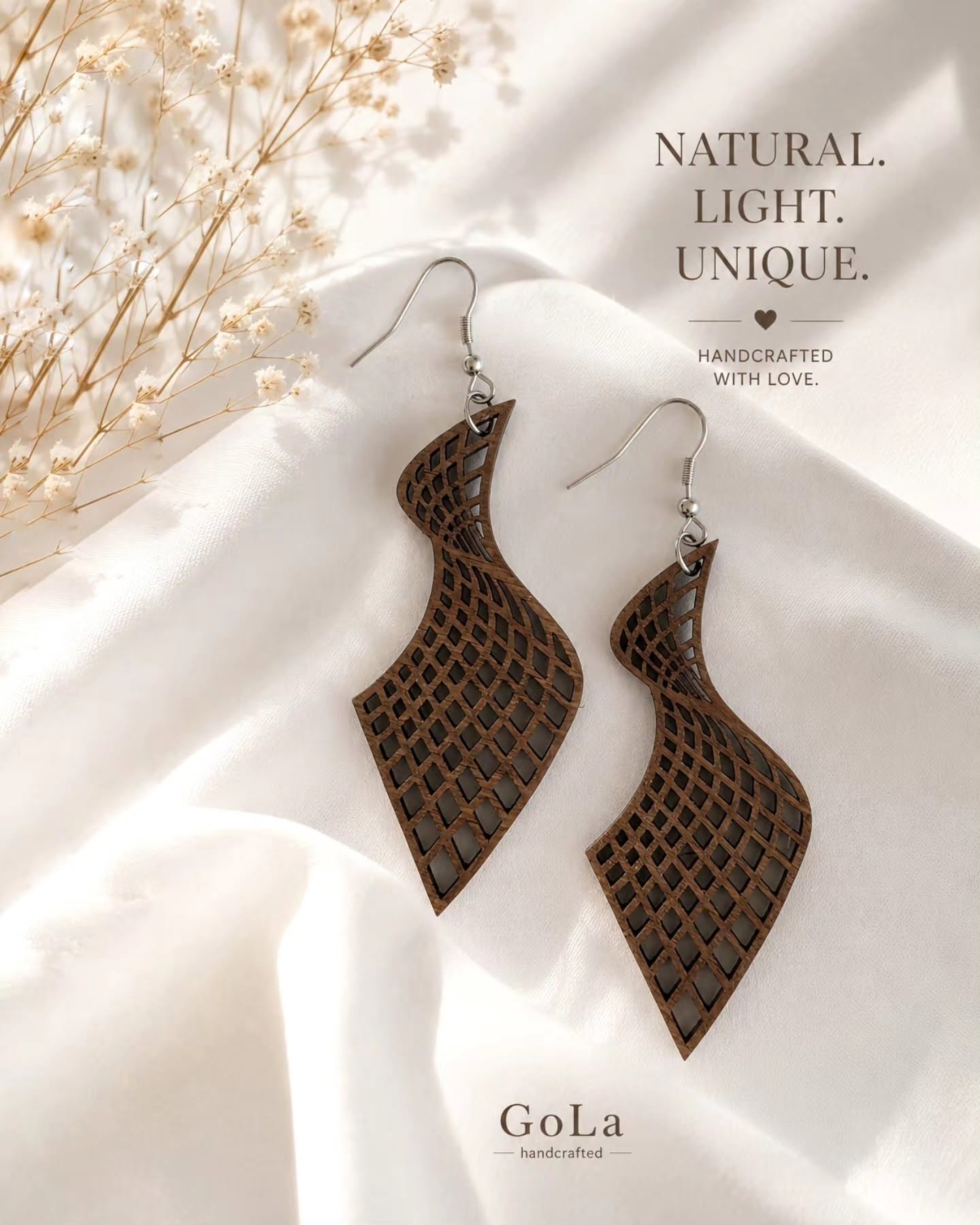 Earrings Model 3 handcrafted bag