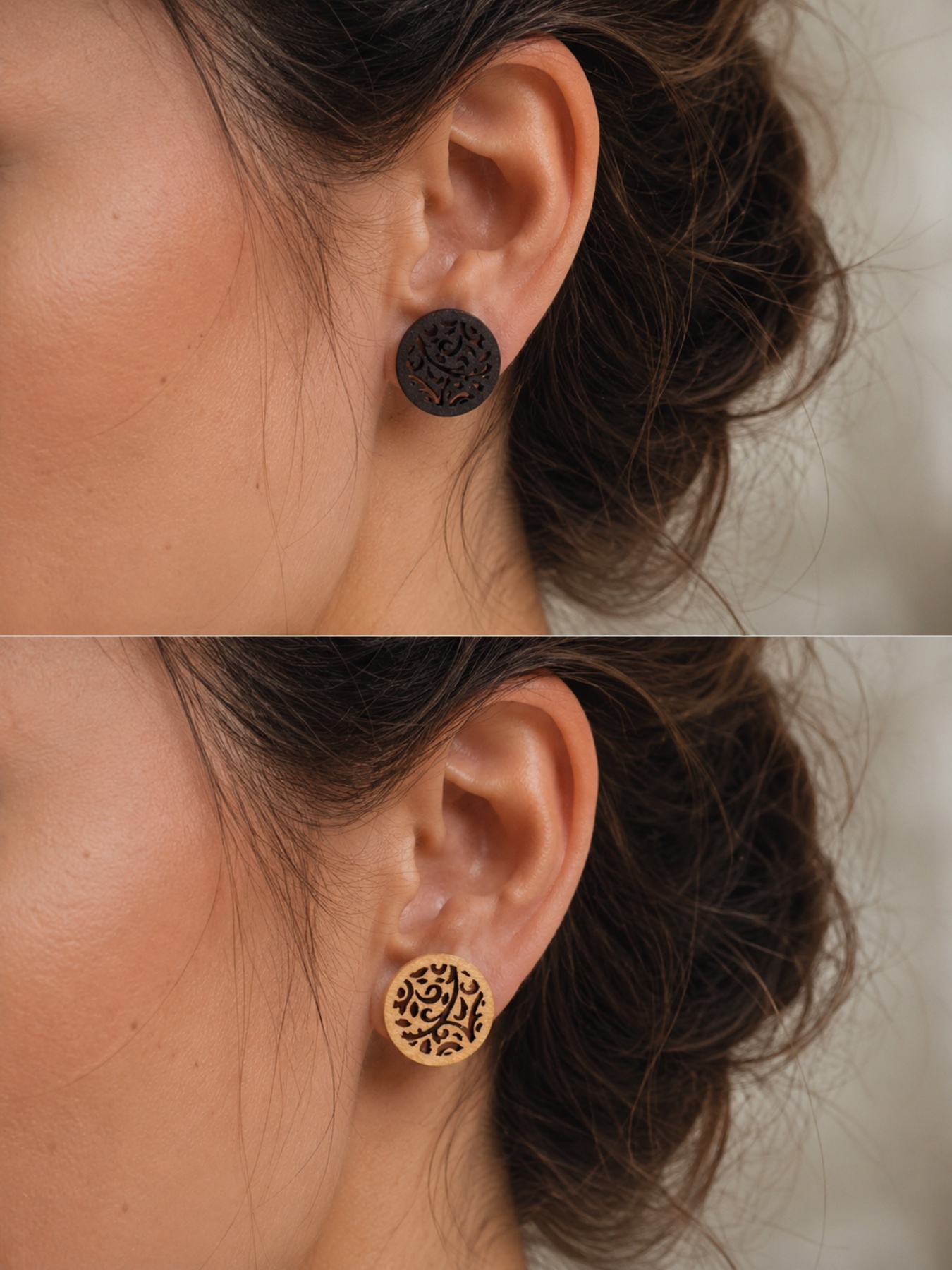 Earrings Model 13 handcrafted bag