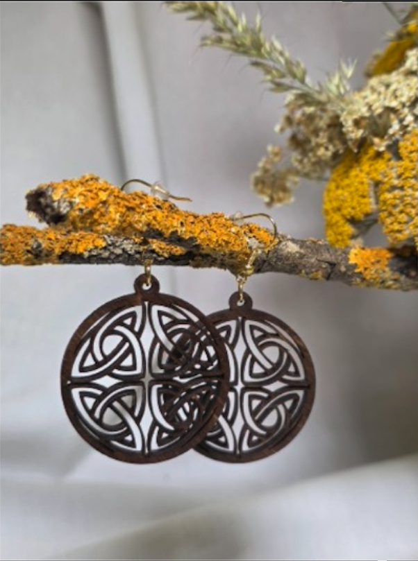 Earrings Model 6 handcrafted bag