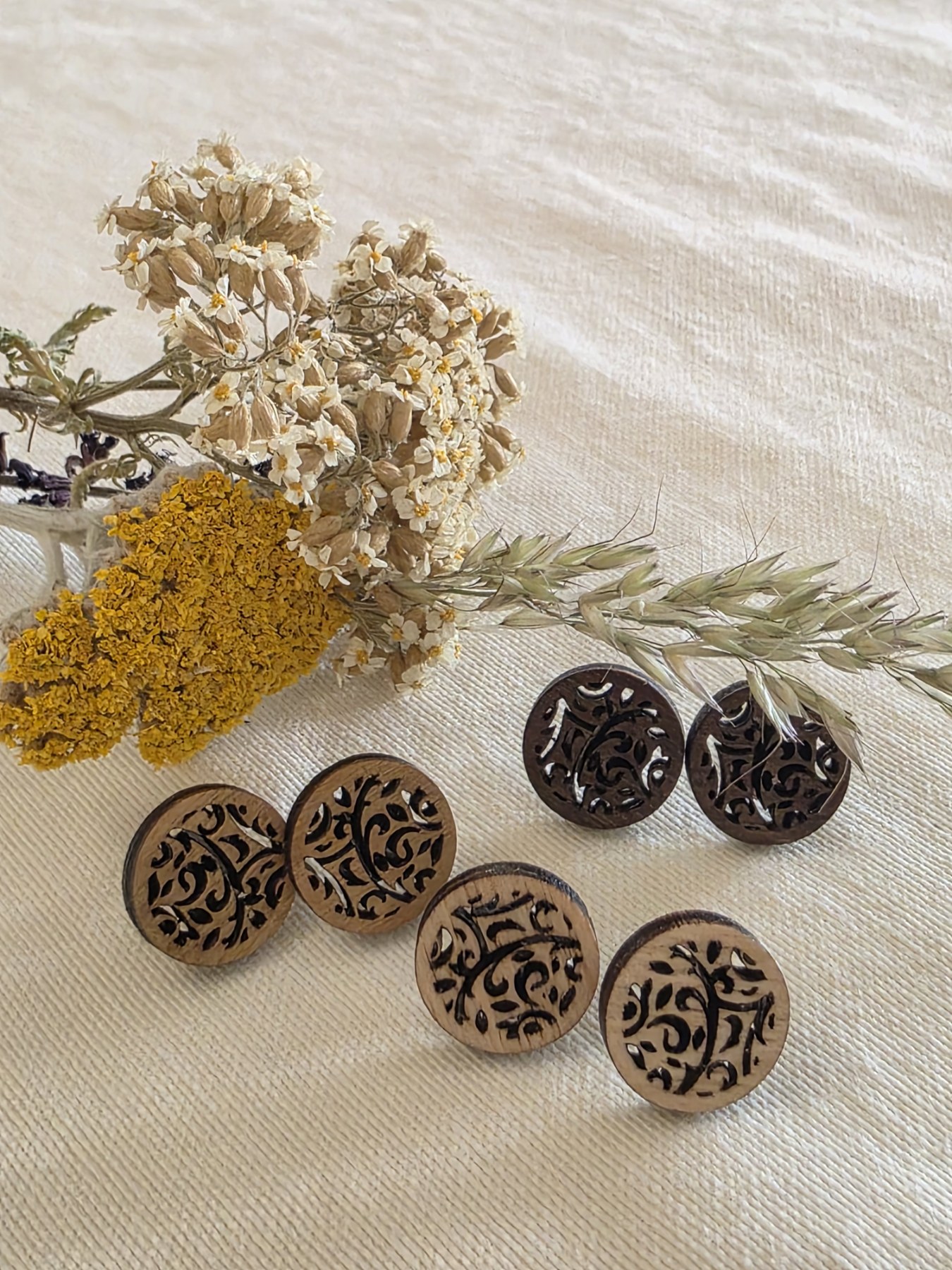 Earrings Model 13 handcrafted bag